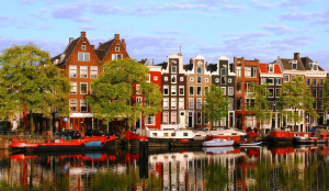 Amsterdam evleri ve Amsterdam kanalları | Troya Tur